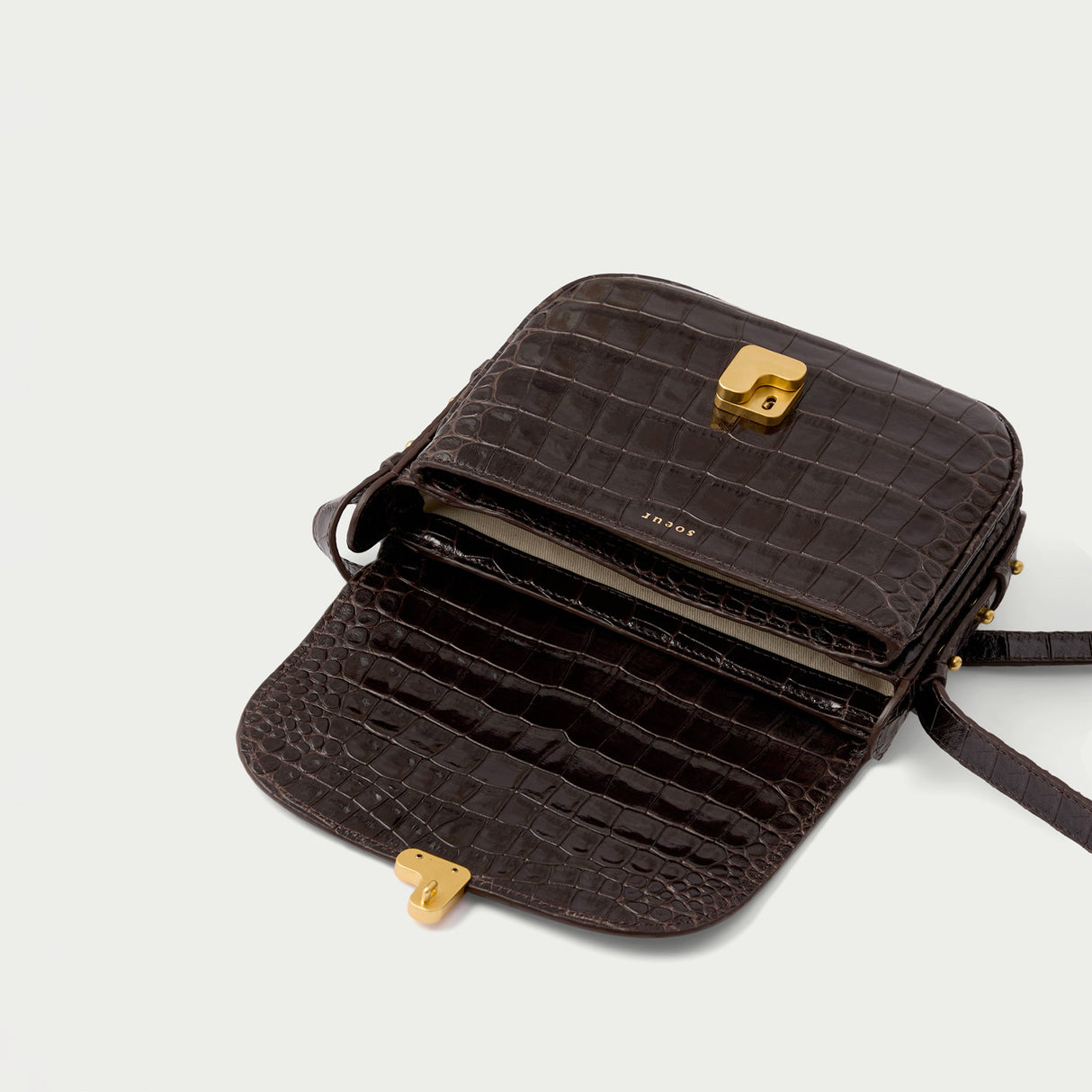 Soeur BELLISSIMA MINI, Dark Brown Crocodile