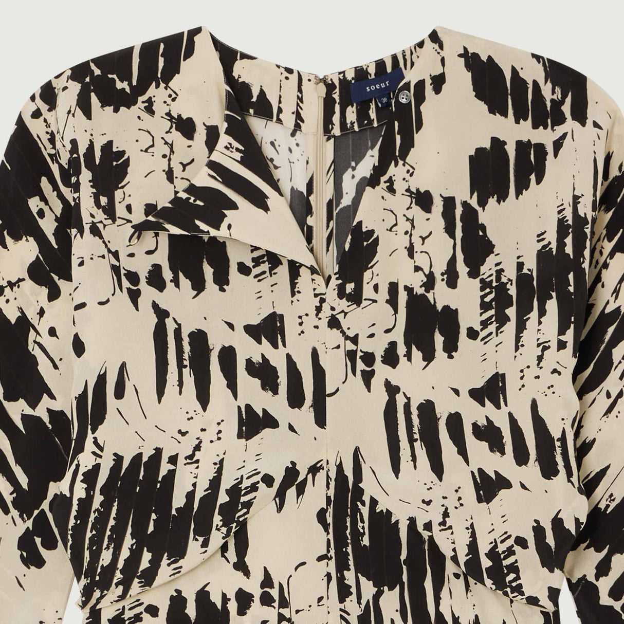 Soeur FREYEL BLOUSE, Pale Yellow/Black