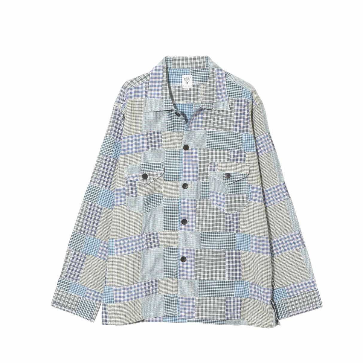 South2 West8 SMOKEY SHIRT, Navy