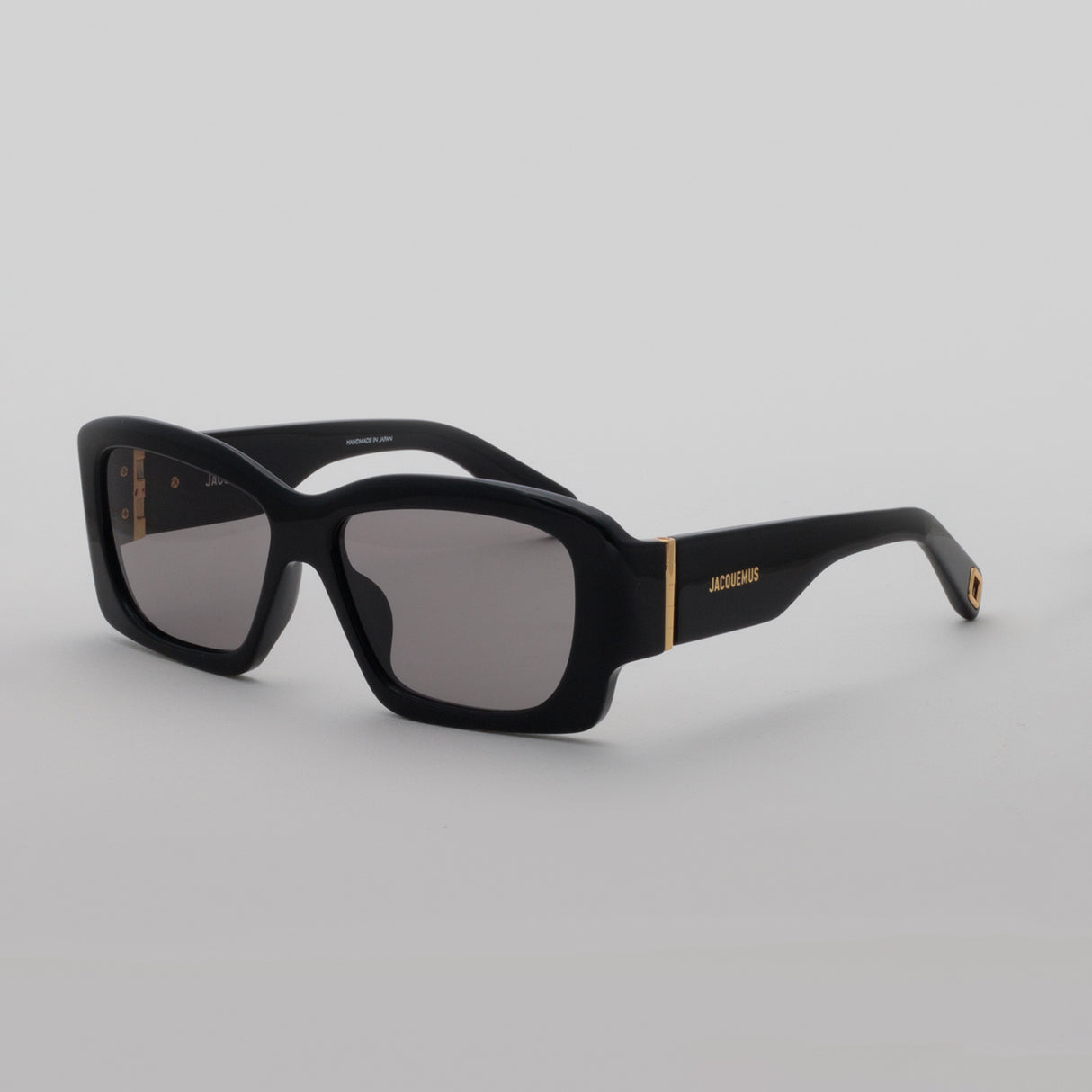 Linda Farrow X Jacquemus CROISIERE SUNGLASSES, Black/Gold/Grey