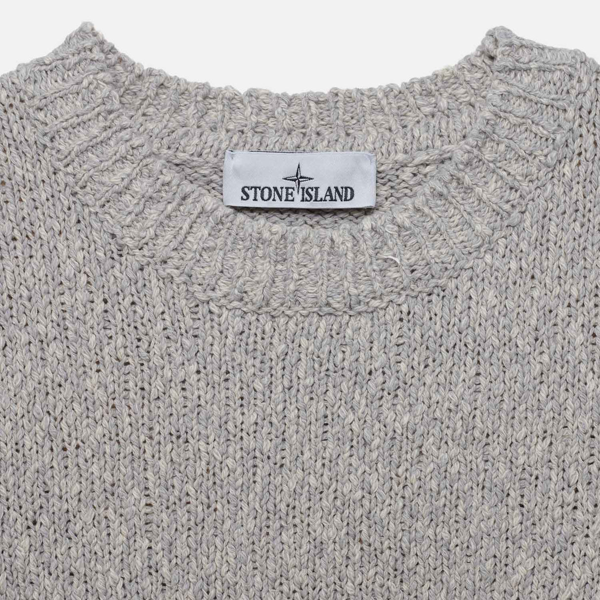 Stone Island 5100025 CREWNECK KNIT, Pearl Grey
