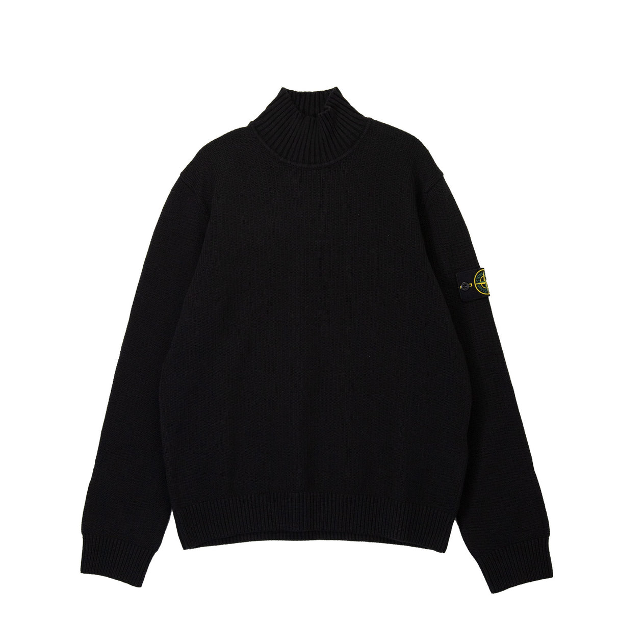 Stone Island 5100048 TURTLE NECK SWEATER, Black
