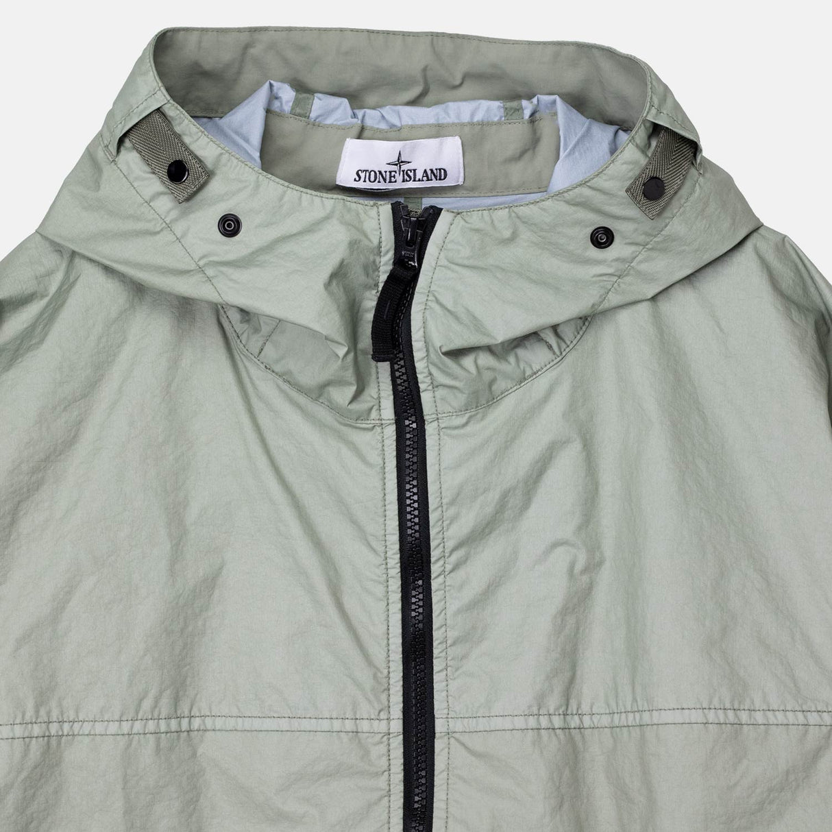 Stone Island 4100004 MEMBRANE 3L TC SHORT PARKA ARMY, Sage Green