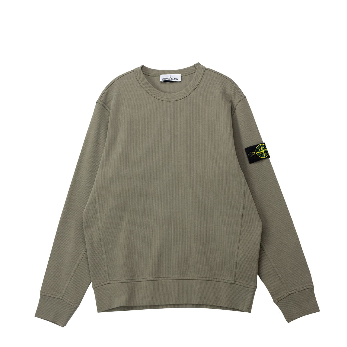 Green sweatshirt on a white background