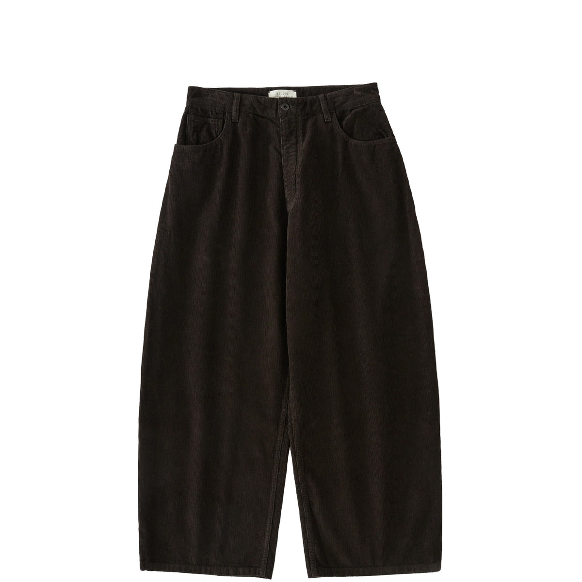 Studio Nicholson PAOLO WIDE LEG CORDUROY PANT, Coffee