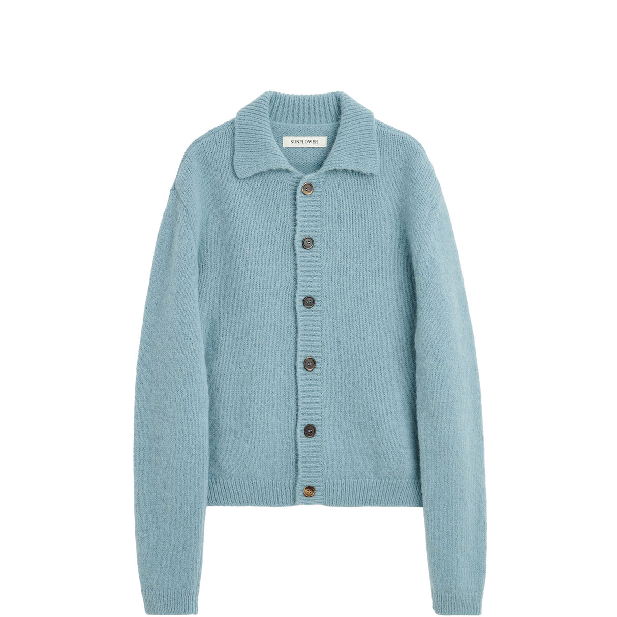 Sunflower ALPACA CARDIGAN, Light Blue