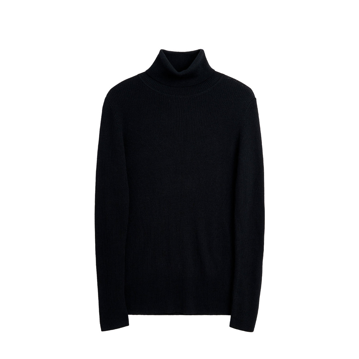 Sunflower MERINO RIB TURTLE NECK, Black