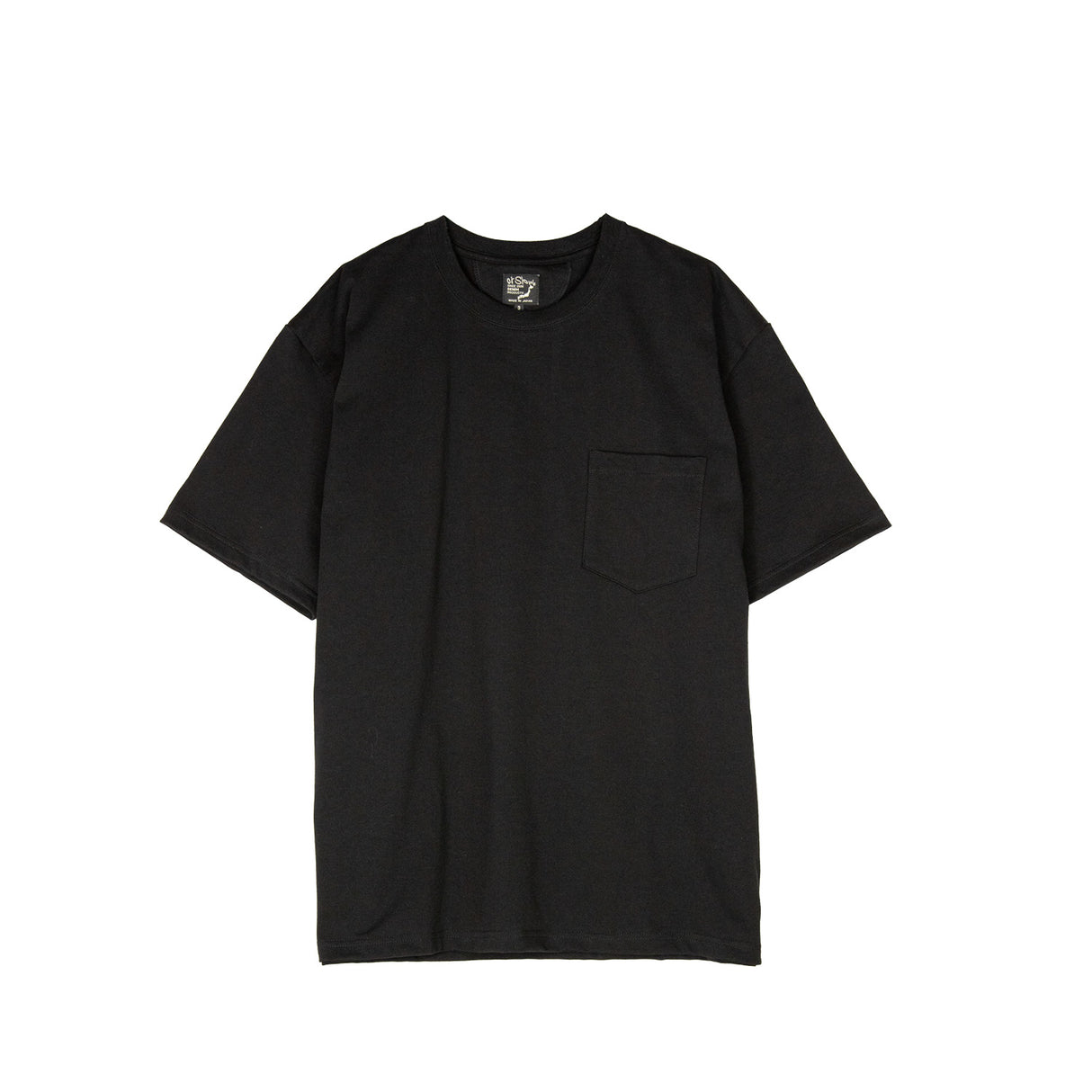 orSlow POCKET T-SHIRT, Black