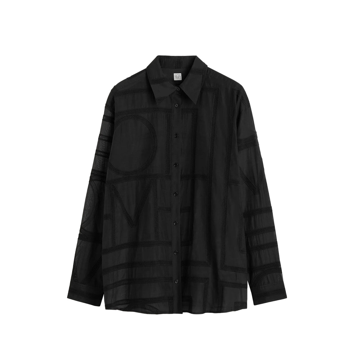 TOTEME CLASSIC CROCHET SHIRT, Black