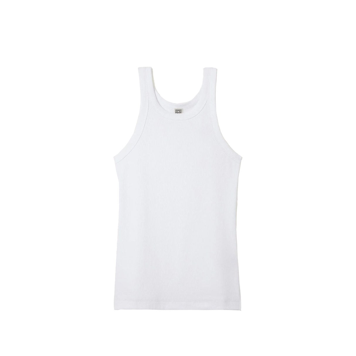 TOTEME CURVED RIB TANK, White
