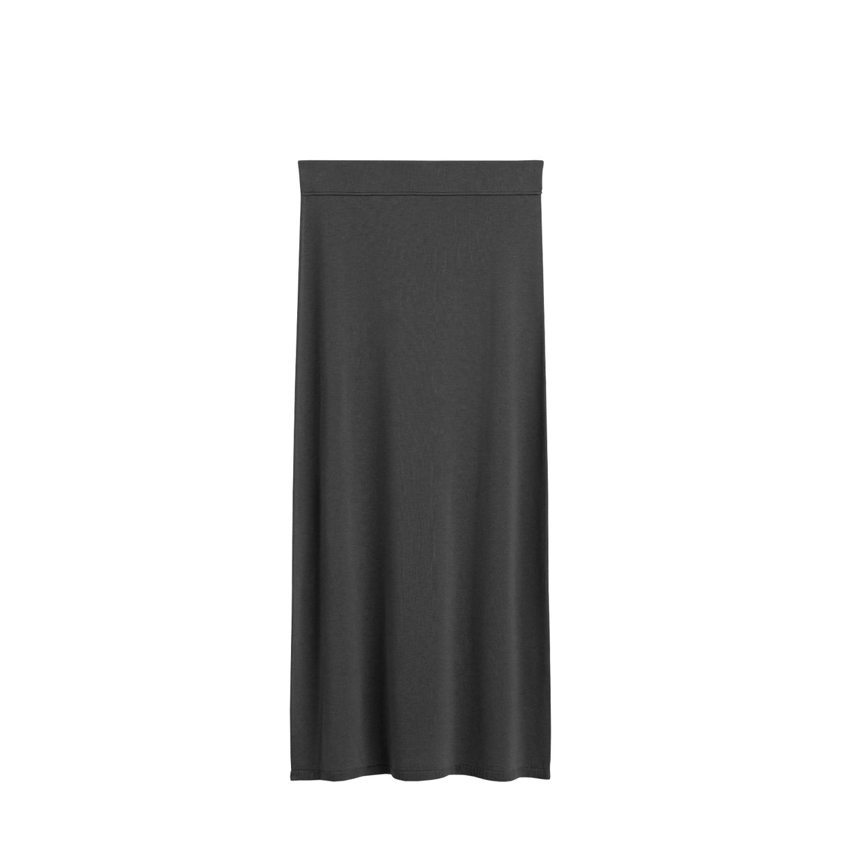 TOTEME LONG KNIT SKIRT, Charcoal Melange