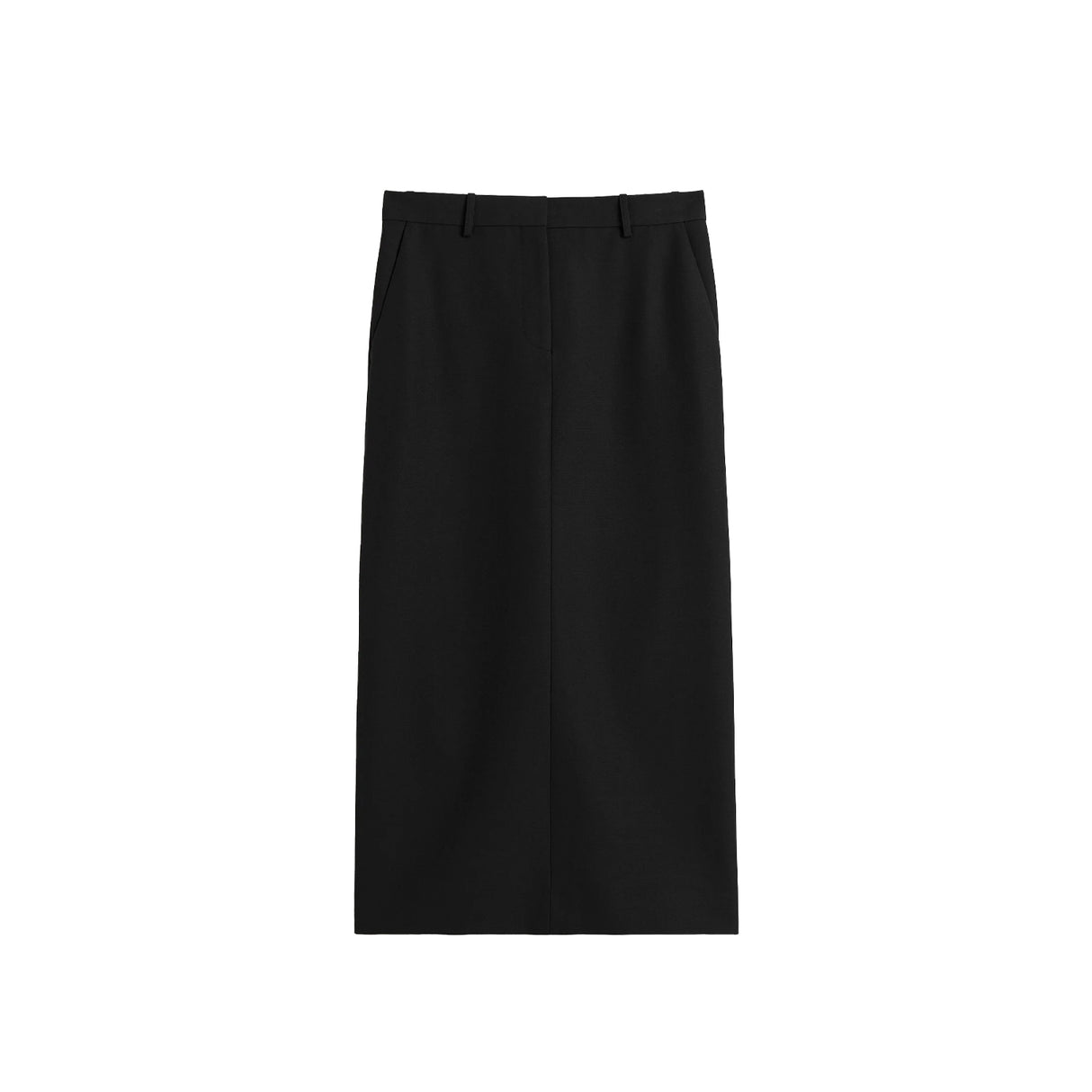 TOTEME LOW-WAIST STRAIGHT SKIRT, Black