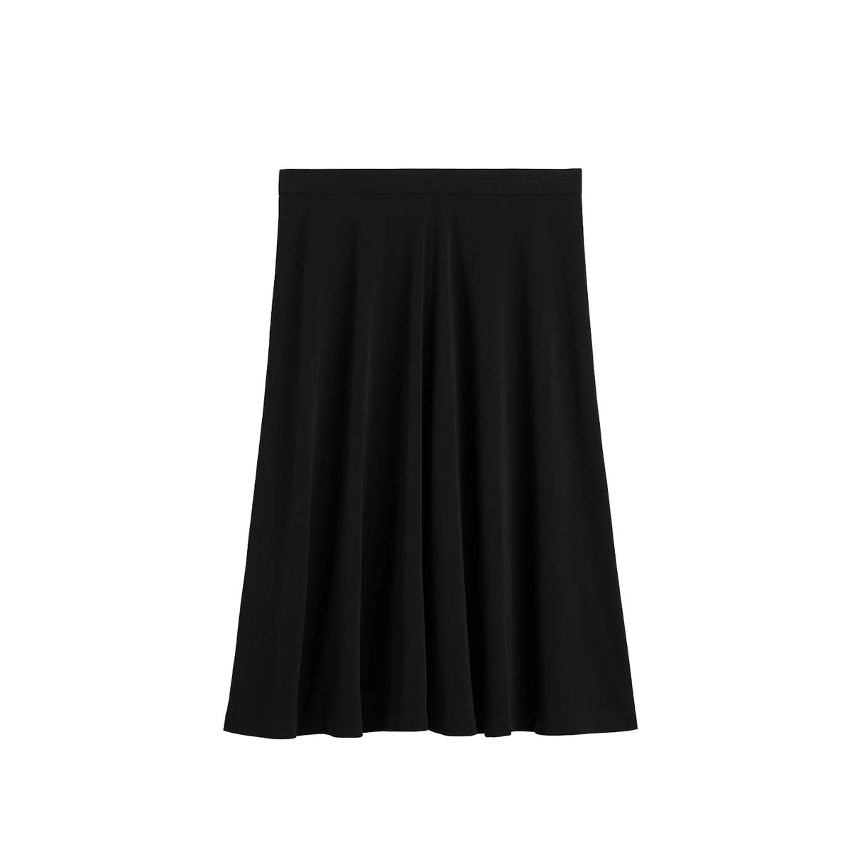 TOTEME SHORT FLUID JERSEY SKIRT, Black