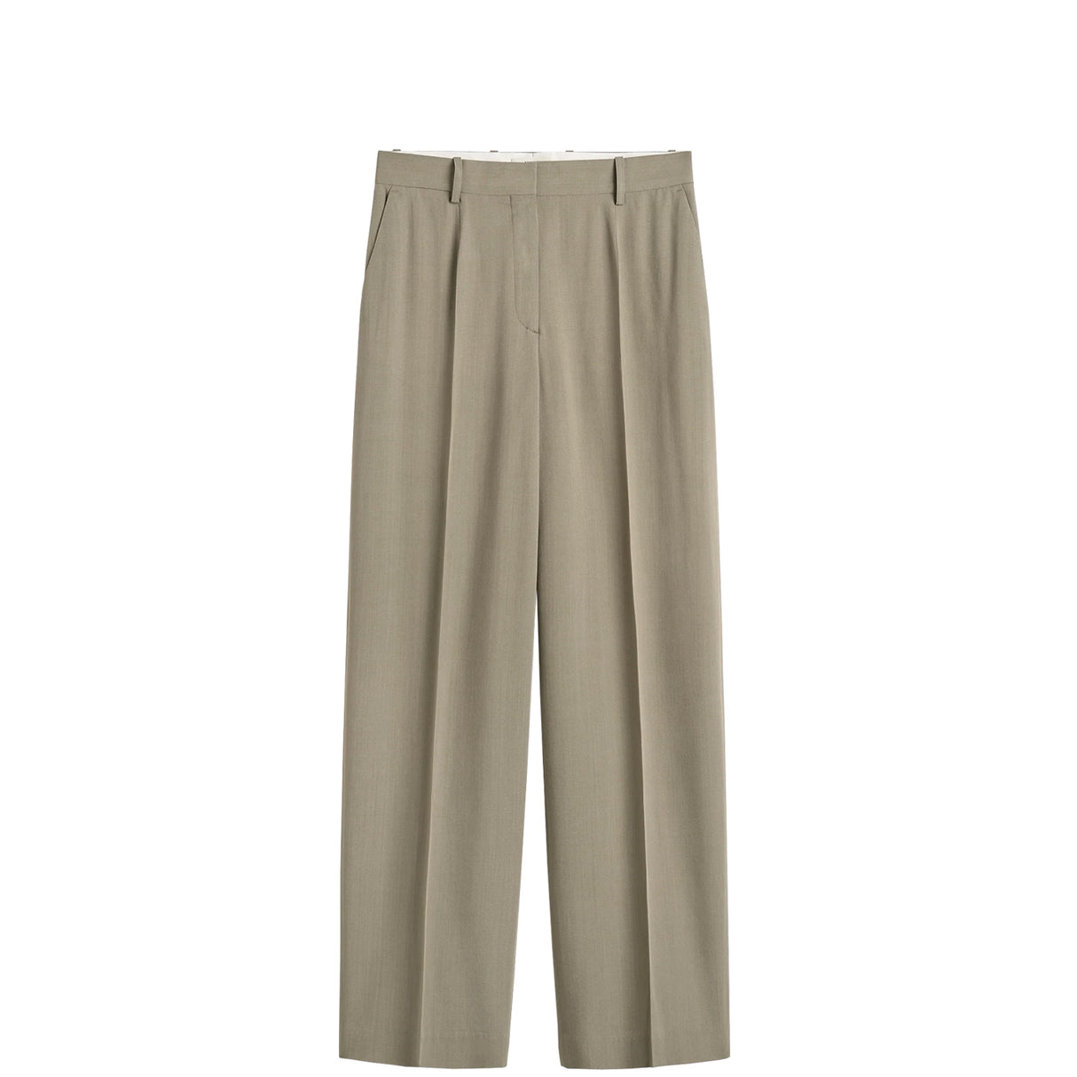 TOTEME WIDE FLUID TROUSERS, Taupe