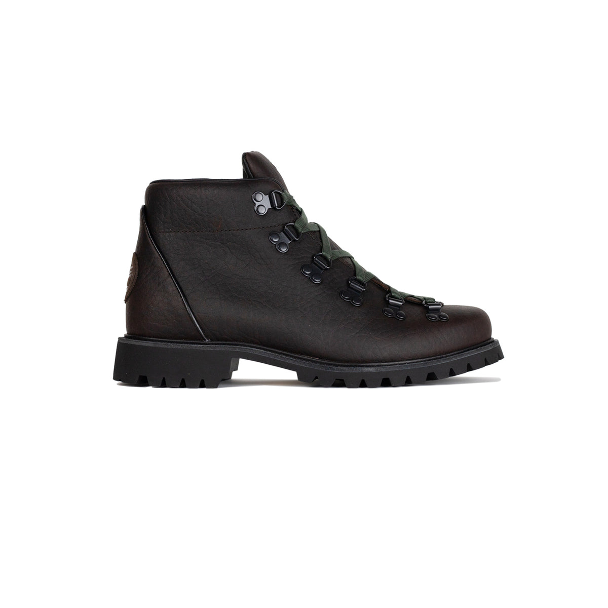 Timberland AUTHENTIC HIKE MID BOOT, Dark Brown Full Grain With Green