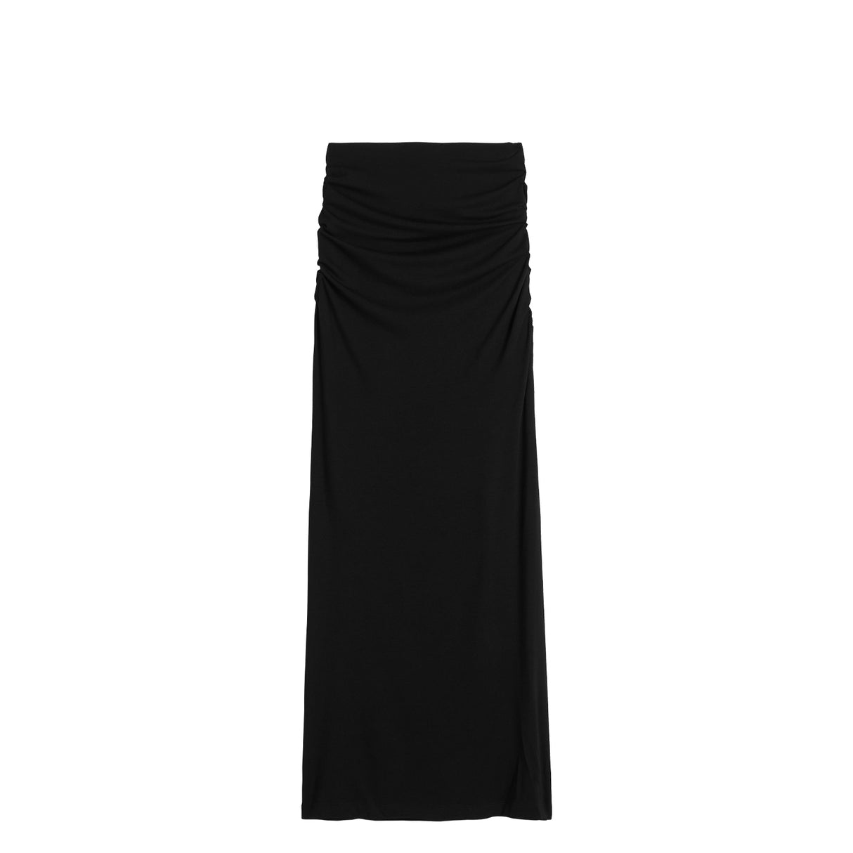 TOTEME DRAPED JERSEY SKIRT, Black