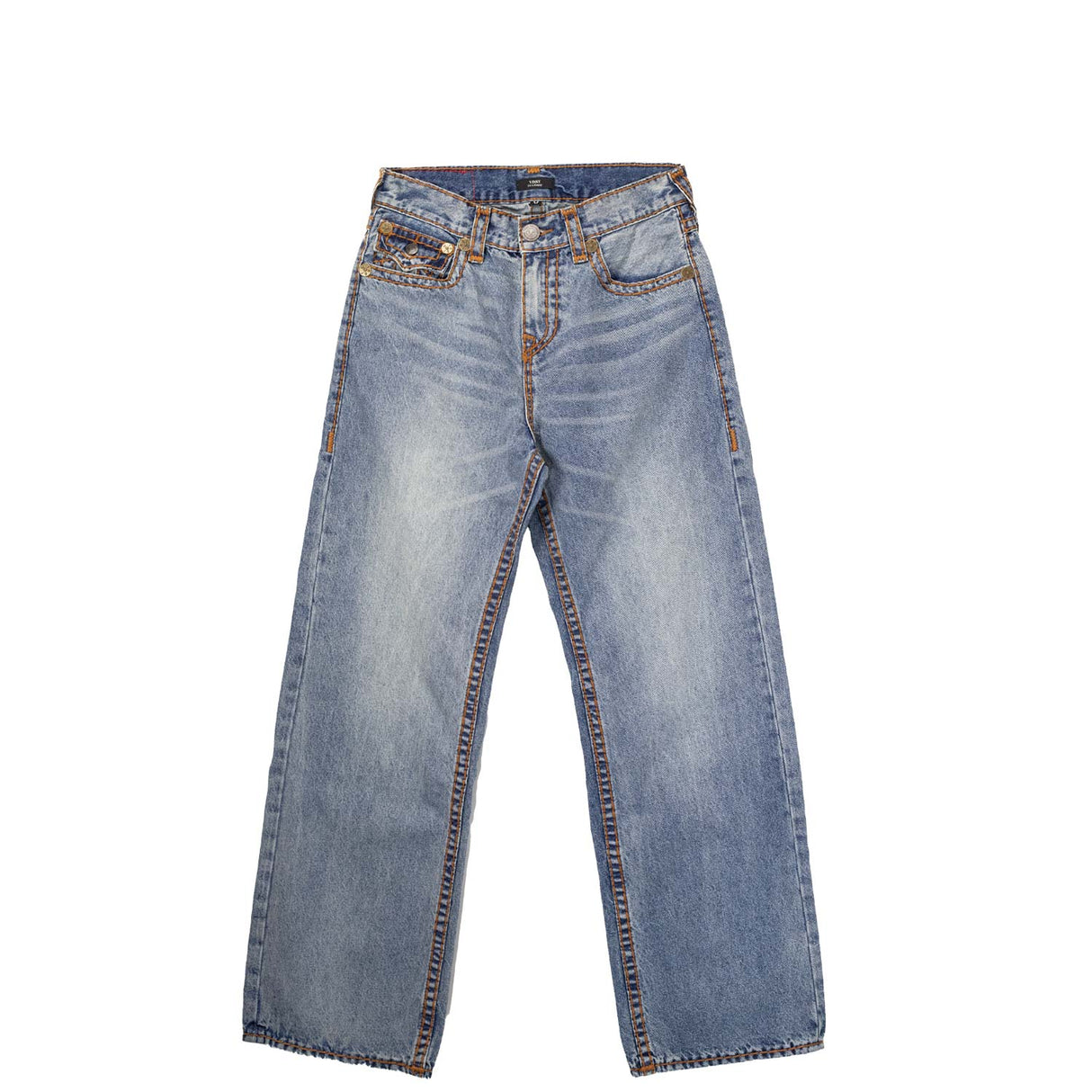 True Religion VINNY ULTRA BAGGY T FLAP ALLEY LOOP, Light Wash