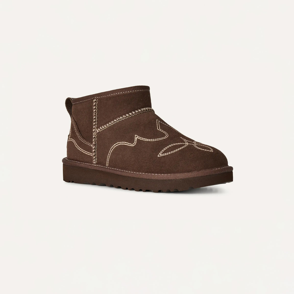 UGG W'S CLASSIC ULTRA MINI WESTERN, Burnt Cedar