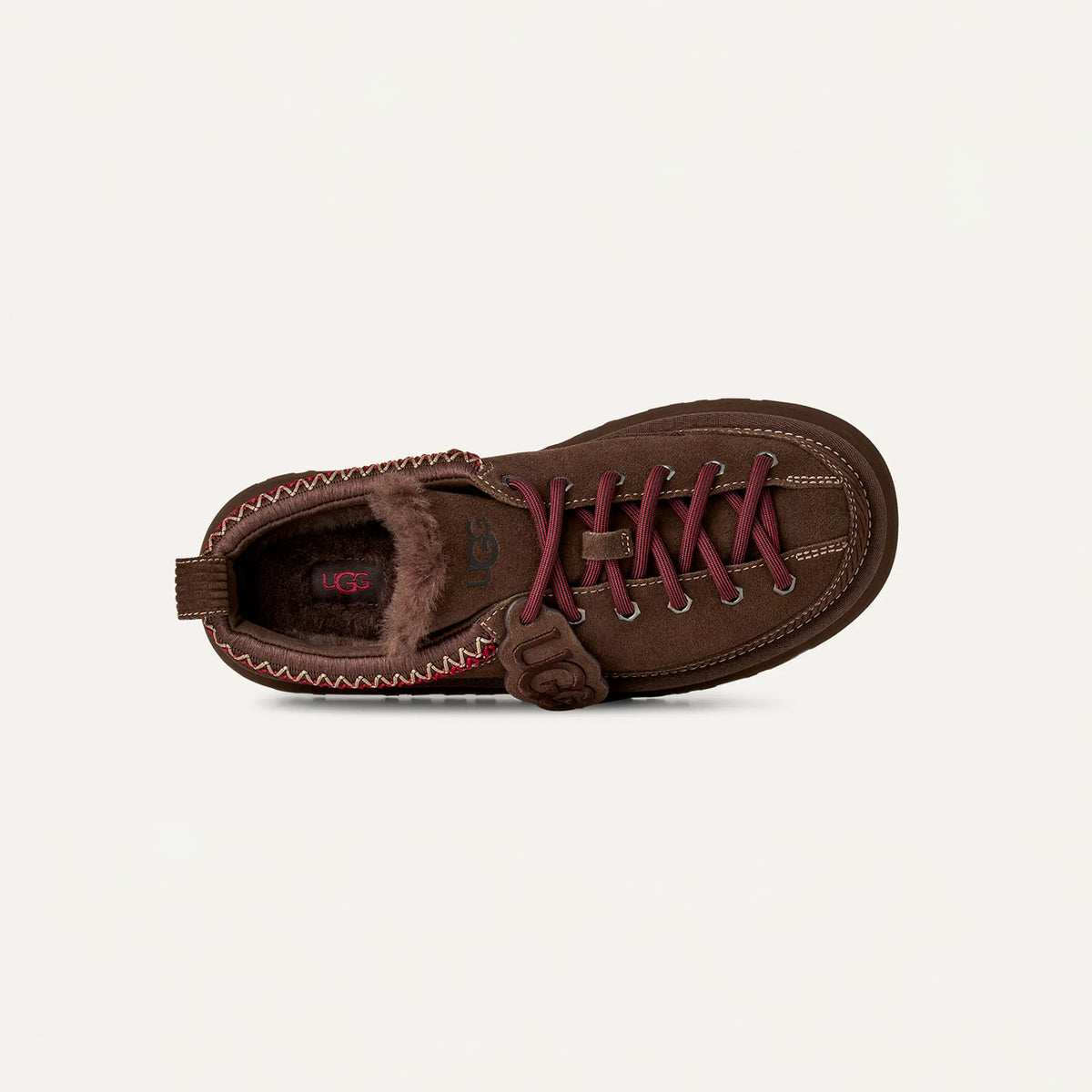 UGG W'S HERITAGE LACE-UP SLIPPER, Burnt Cedar
