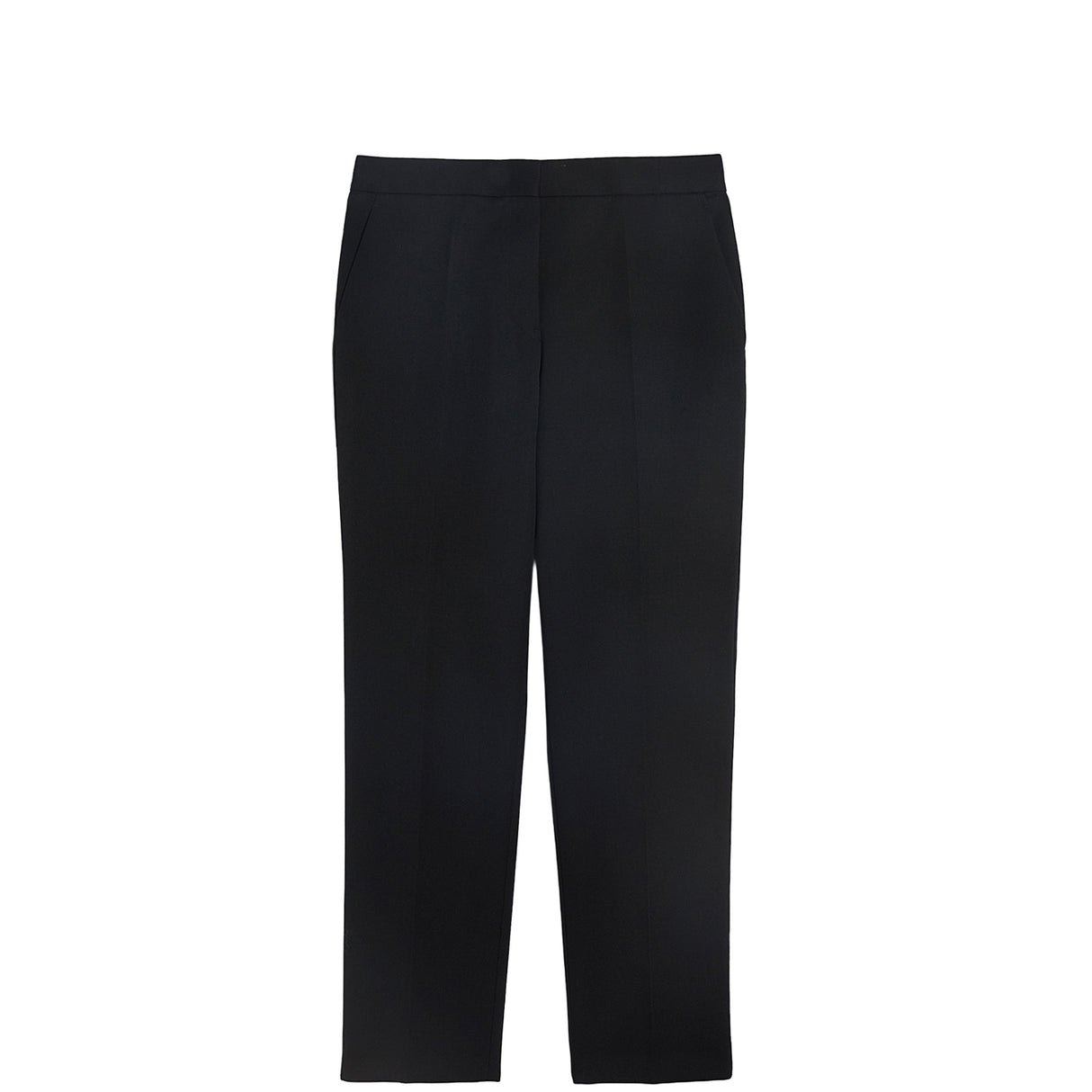 WOOL TAILORED TROUSERS, Black