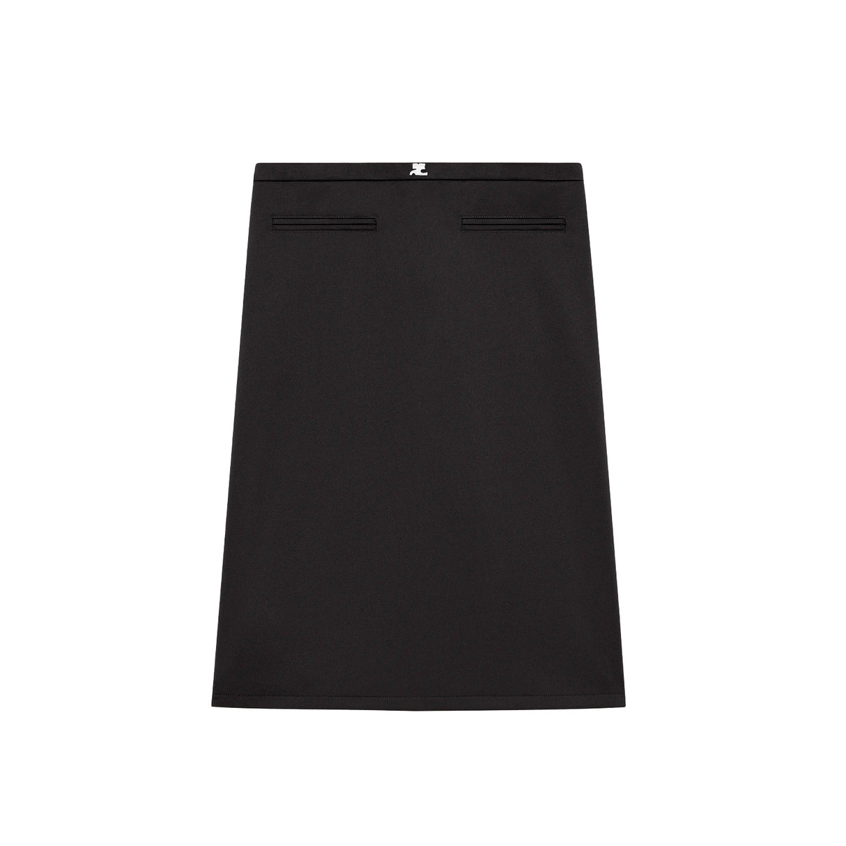 courrèges INTERLOCK TRACSUIT SKIRT, Black