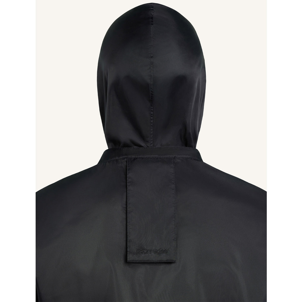 courrèges AC NYLON WINDBREAKER, Black