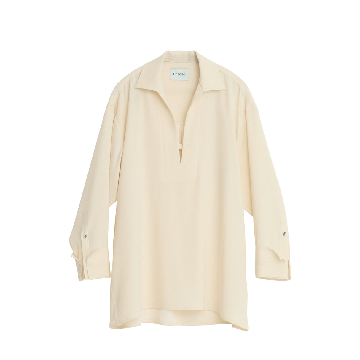 Hedvig MILLEFEUILLE PULL-OVER SHIRT, Cream