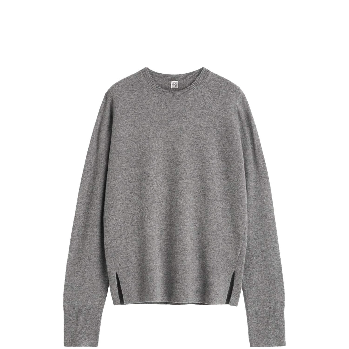 TOTEME CREW-NECK CASHMERE KNIT, Grey Melange