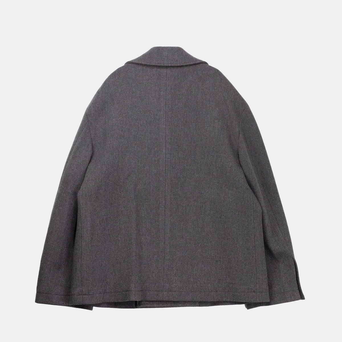 mfpen SENTENCE PEACOAT, Ash Brown Recycled Wool