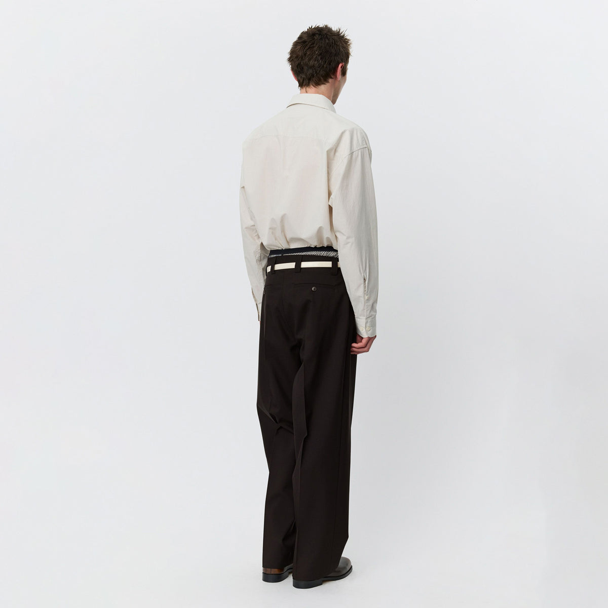 mfpen SERVICE TROUSERS, Dark Brown Dry Wool