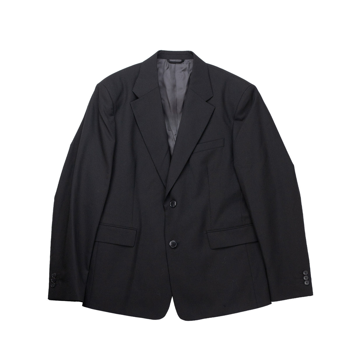 mfpen SINGLE BREASTED BLAZER, Black Dry Wool