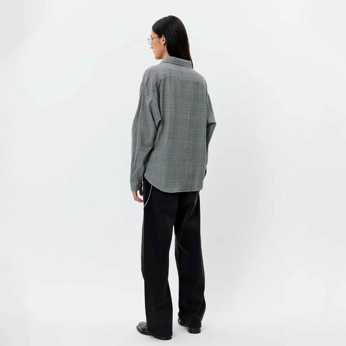 mfpen VACATION SHIRT, Mini Houndstooth Seersucker