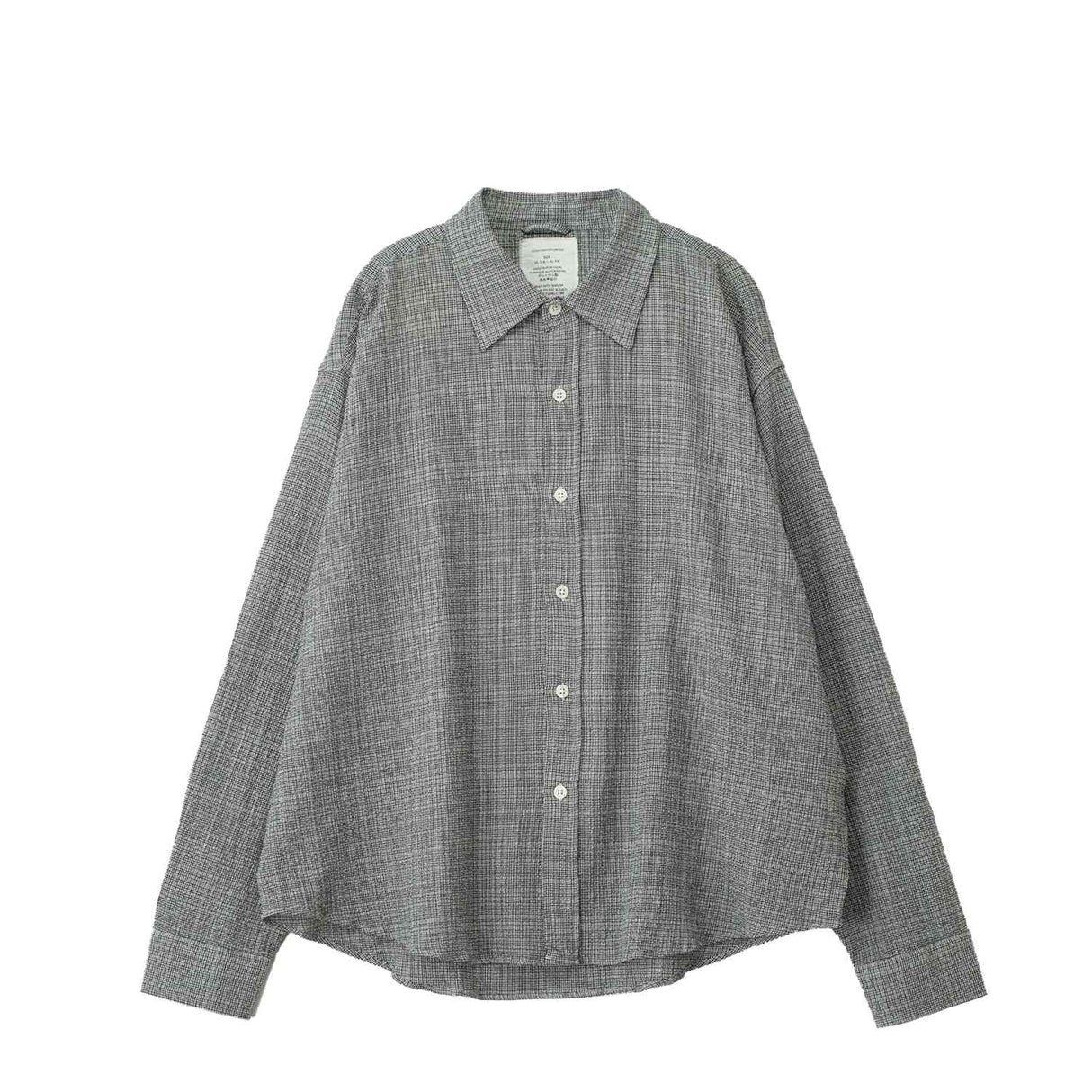 mfpen VACATION SHIRT, Mini Houndstooth Seersucker