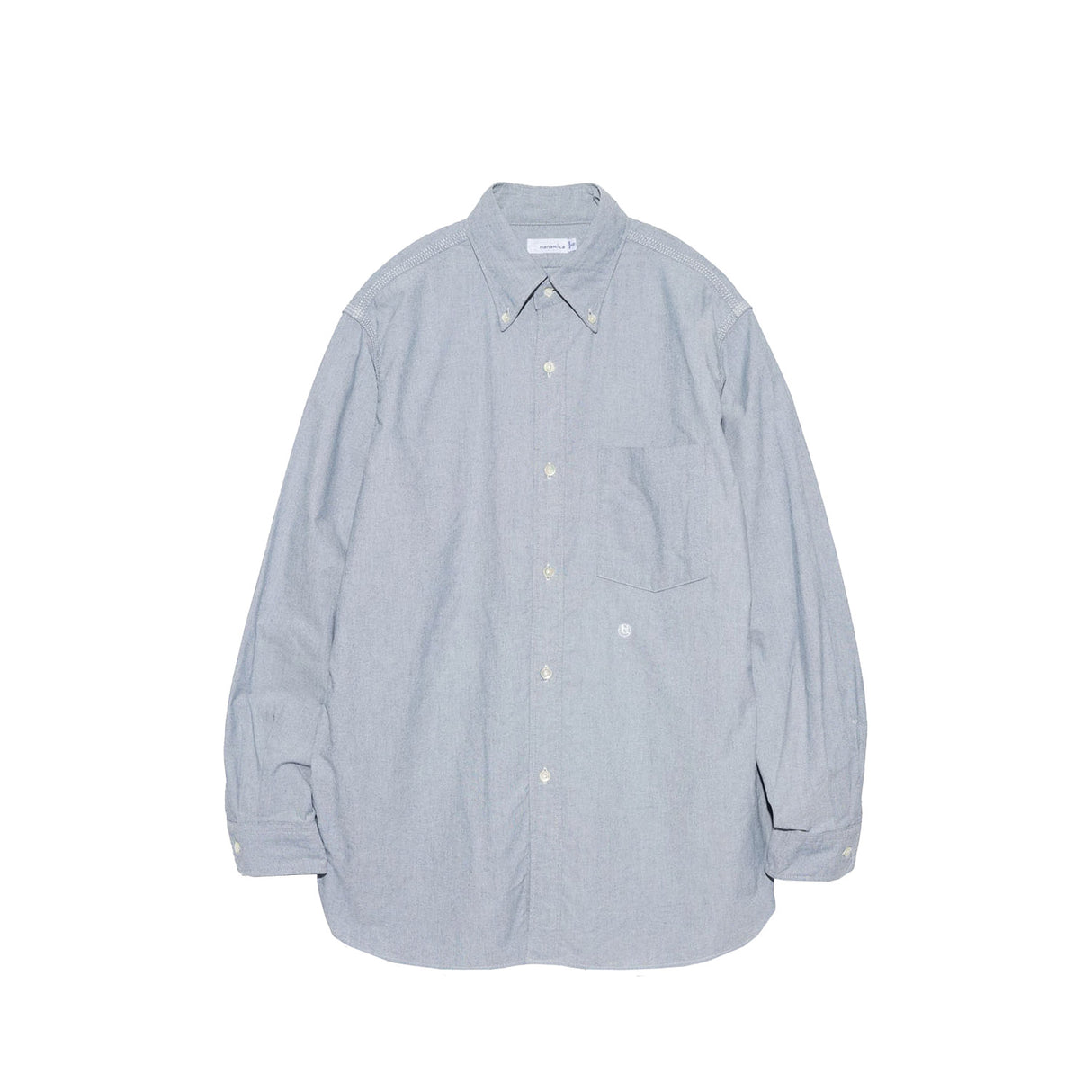 nanamica BUTTON DOWN WIND SHIRT, Grayish Navy