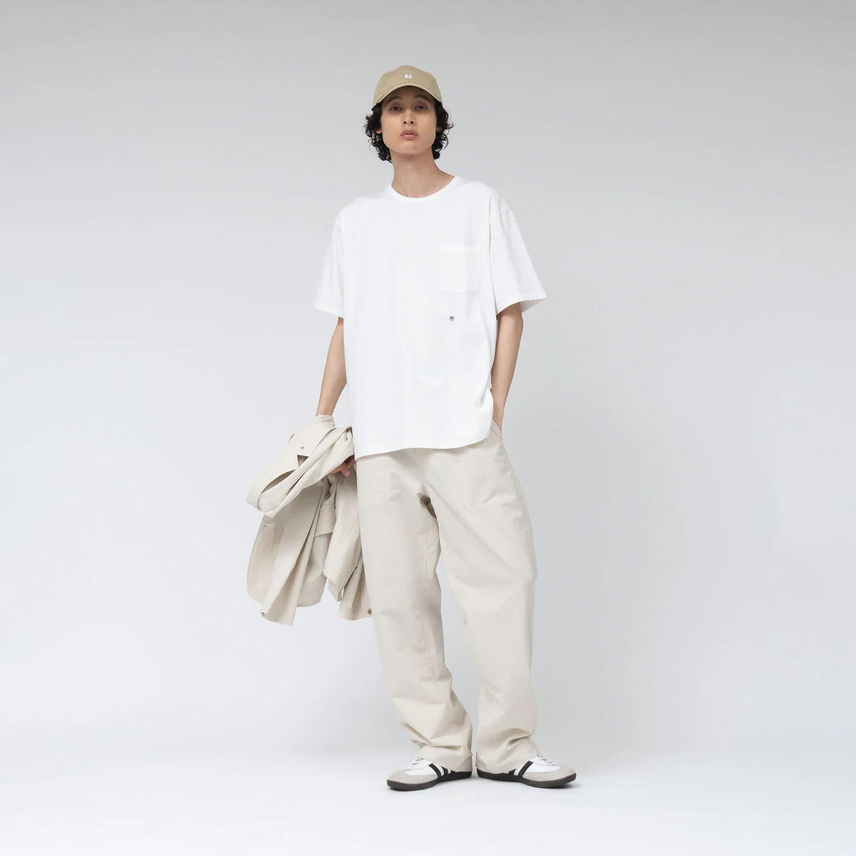 nanamica COOLMAX JERSEY POCKET TEE, Black