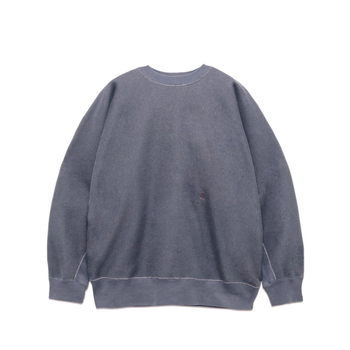 nanamica CREW NECK SWEATER, Heather Navy