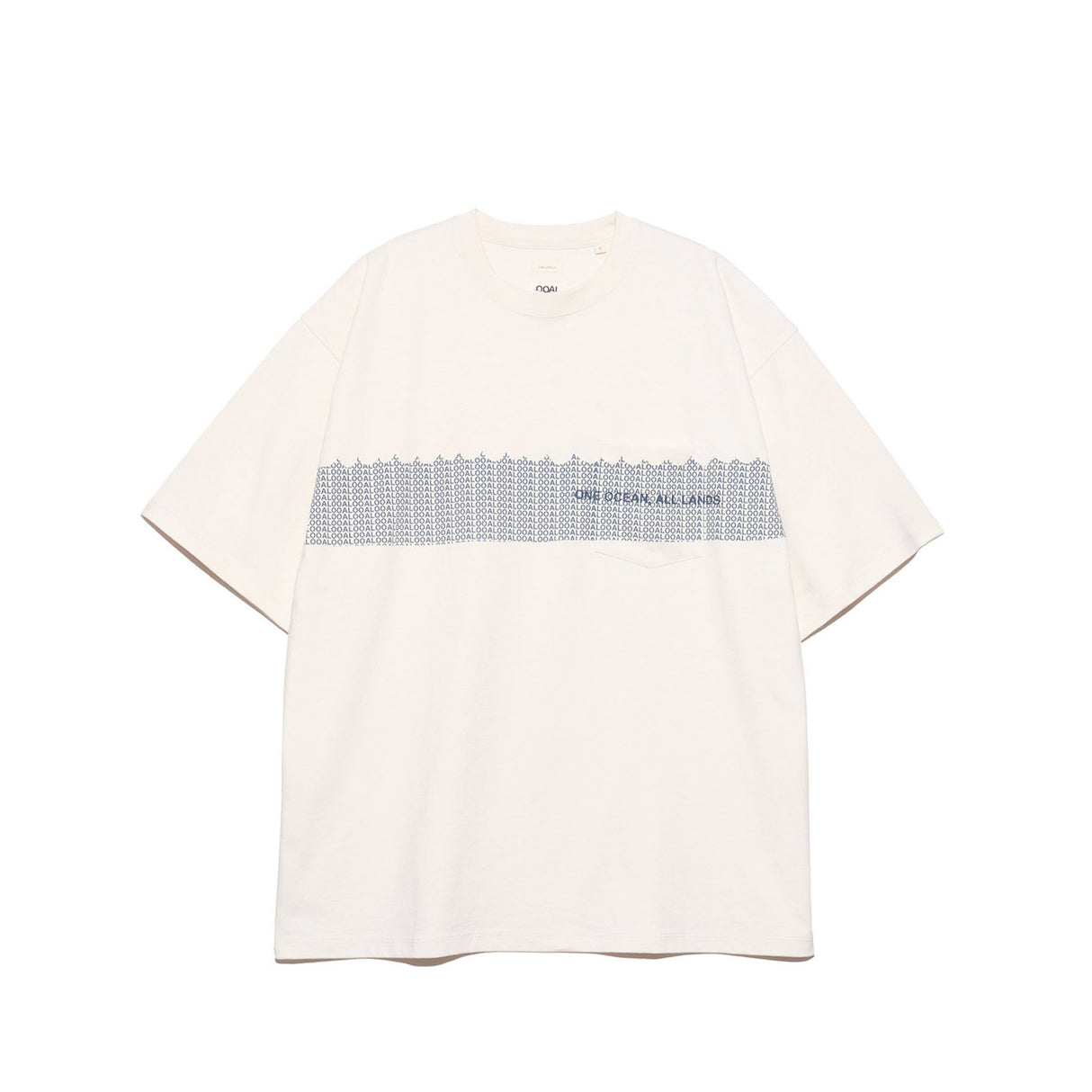 nanamica OOAL GRAPHIC POCKET TEE, Ivory