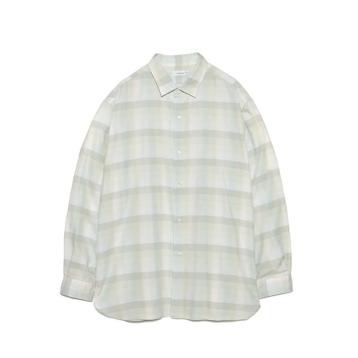 nanamica REGULAR COLLAR WIND SHIRT, Light Khaki