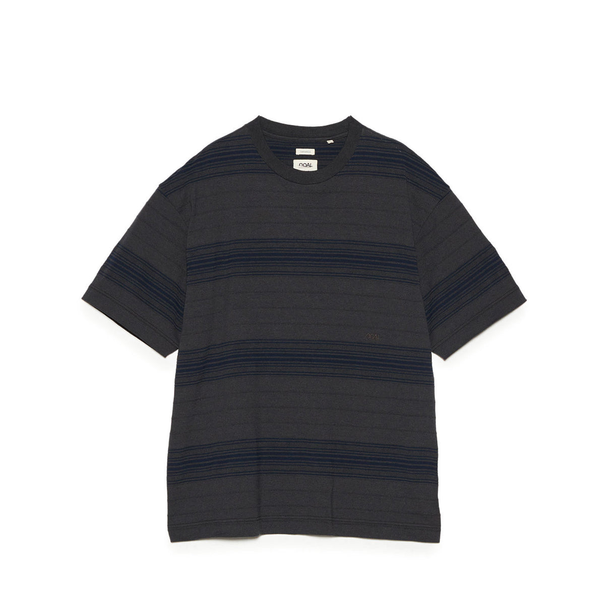 nanamica STRIPE TEE, Charcoal