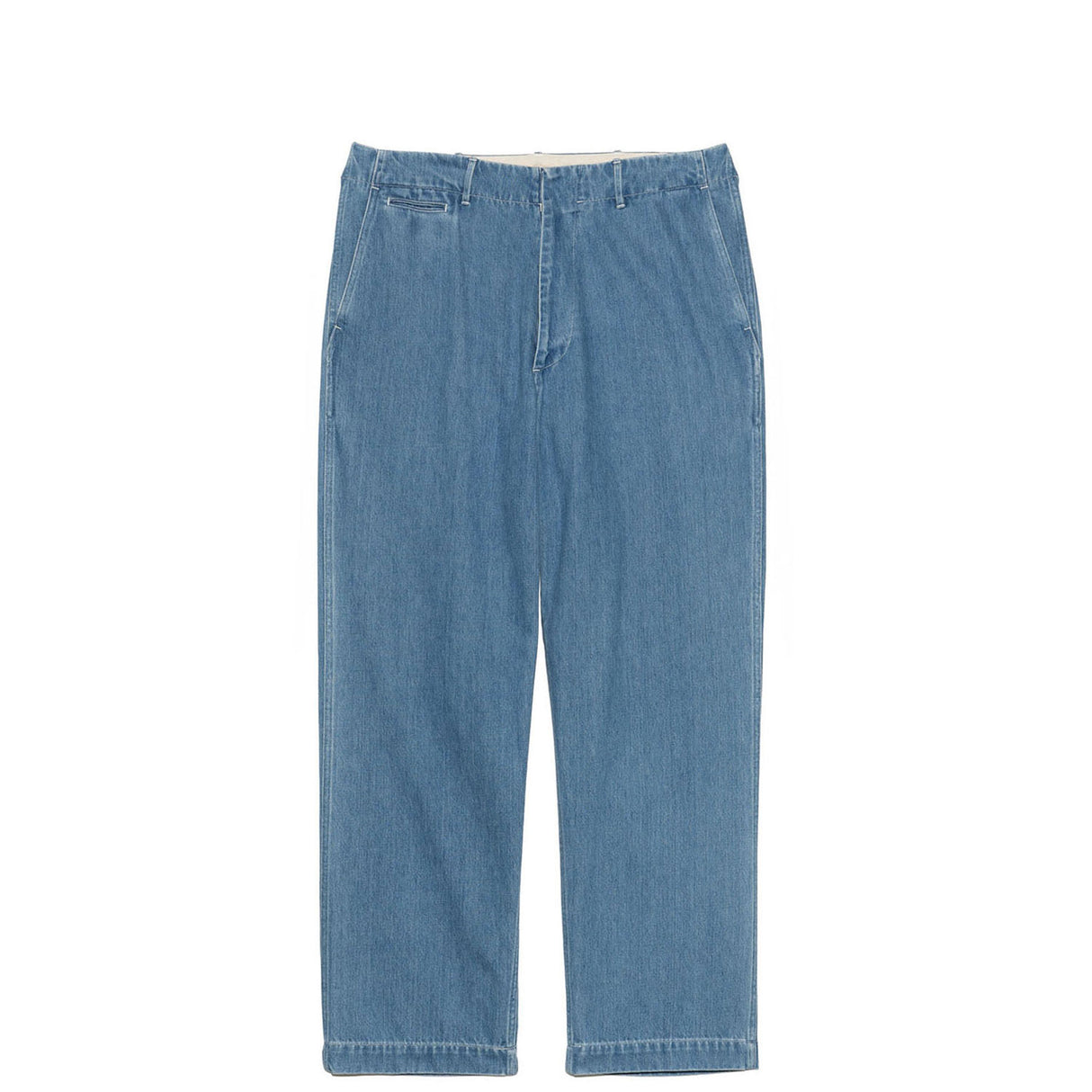 nanamica WIDE DENIM PANTS, Light Indigo