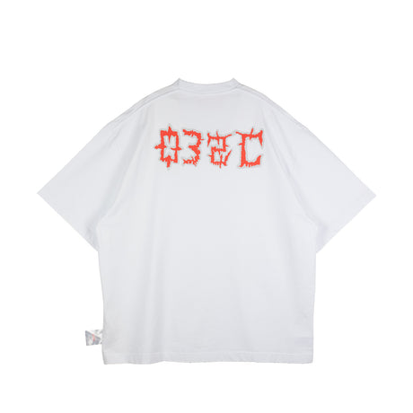 032c ON FIRE OVERSIZED T-SHIRT, White - Image 2