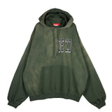 032c SPLICED BUBBLE HOODIE, Faded Olive Drab - Image 1