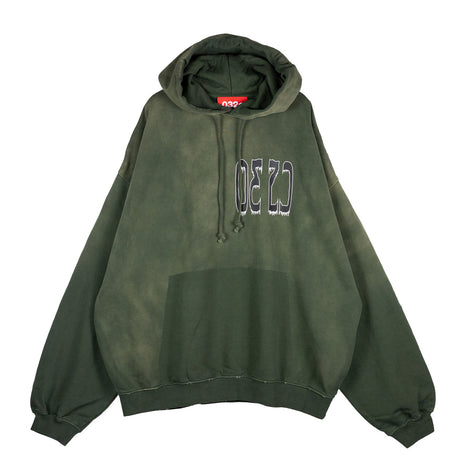 032c SPLICED BUBBLE HOODIE, Faded Olive Drab - Image 1