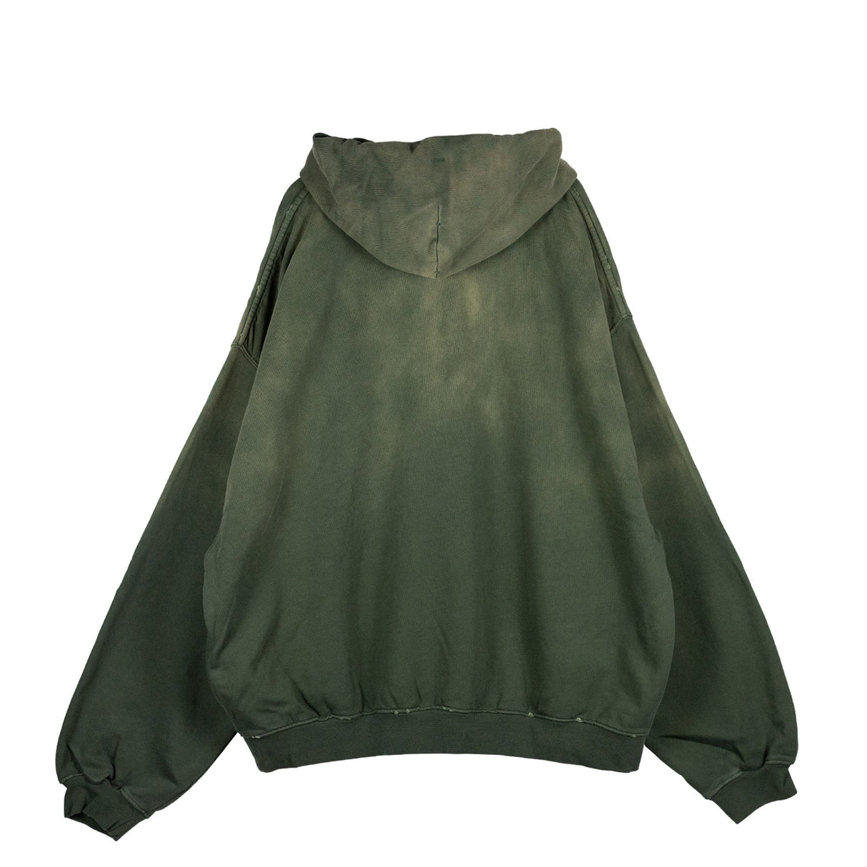 032c SPLICED BUBBLE HOODIE, Faded Olive Drab - Image 2