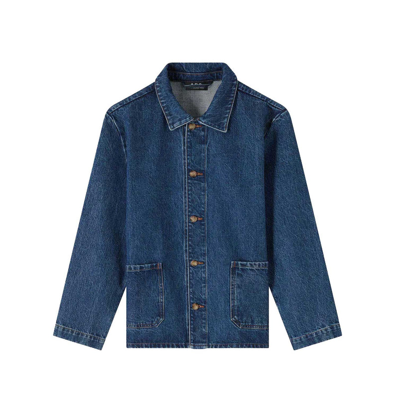 A.P.C. KERLOUAN LOGO JACKET, Indigo Delave - Image 1