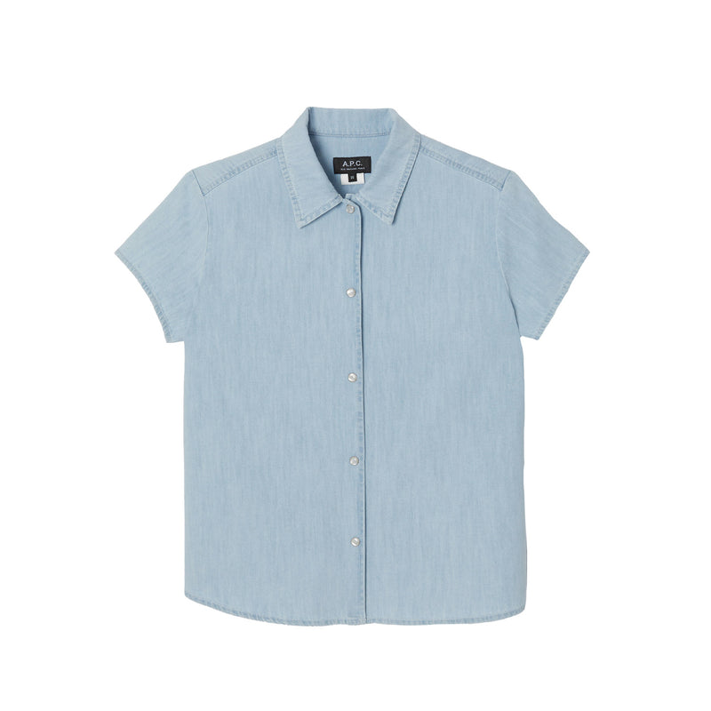 A.P.C. MARINA CHEMISETTE, Pale Blue