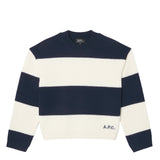 A.P.C. PULL PENNY DARK, Navy/Ecru
