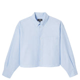 A.P.C. SOPHIA BUTTON DOWN SHIRT, Light Blue