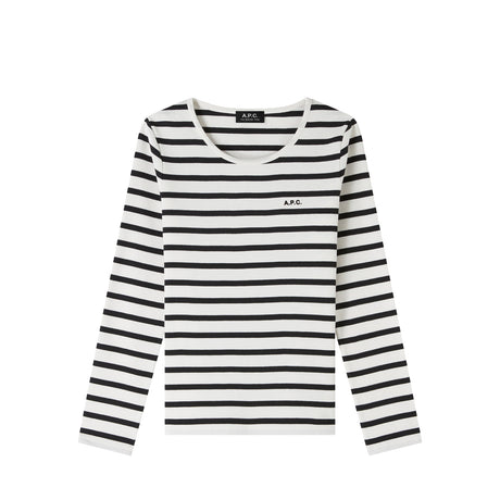 A.P.C. THELMA TOP, Ecru/Black - Image 1