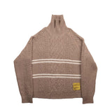 AALTO RECODED REVERSED CABLE TURTLENECK, Beige/Ecru